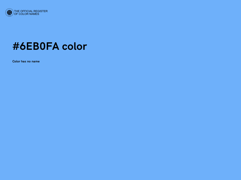 #6EB0FA color image