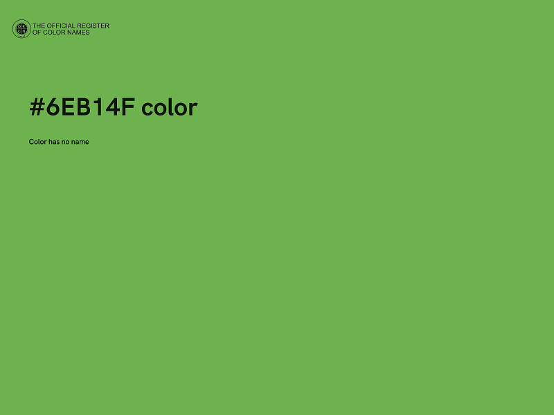 #6EB14F color image