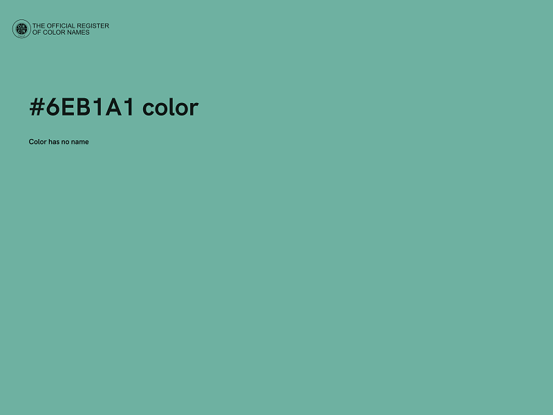 #6EB1A1 color image