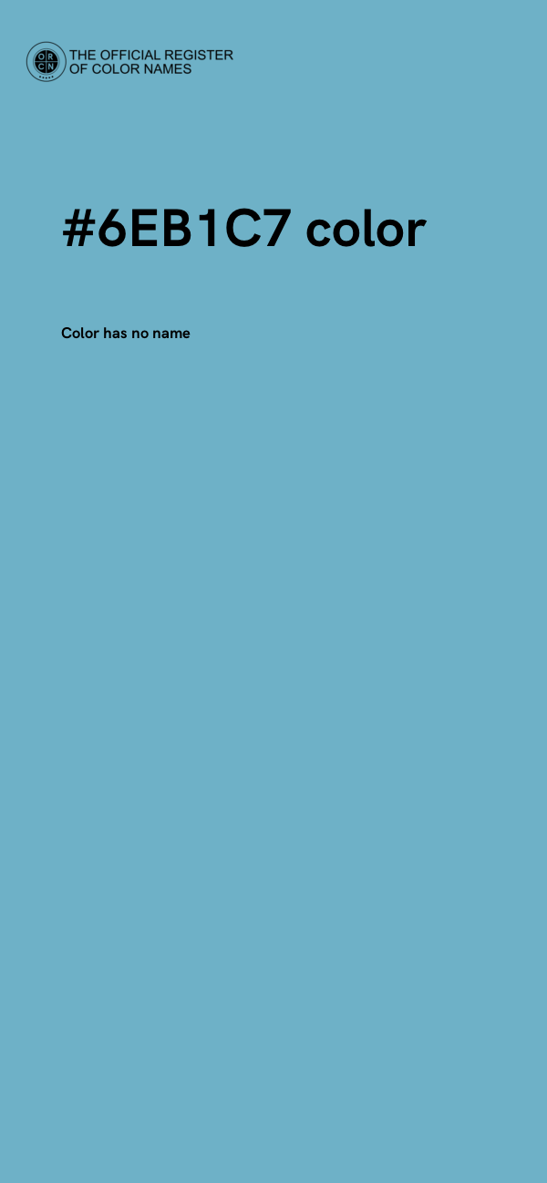 #6EB1C7 color image