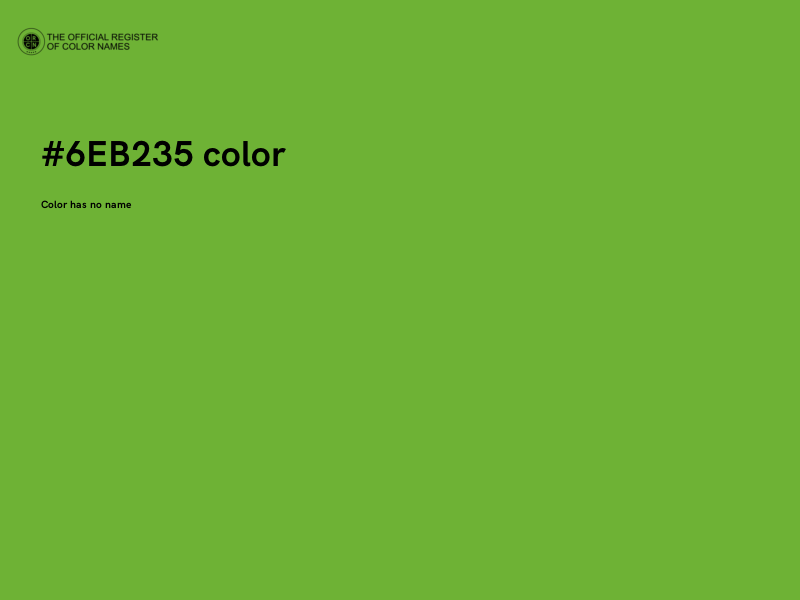 #6EB235 color image