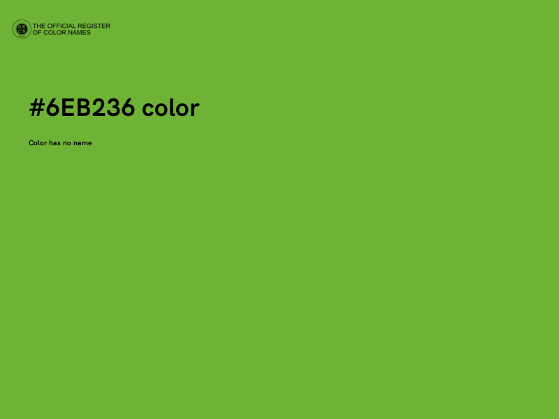 #6EB236 color image