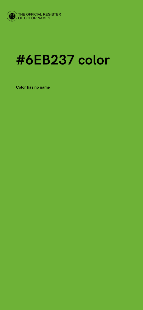 #6EB237 color image