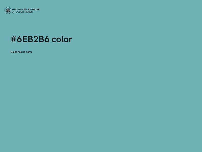 #6EB2B6 color image