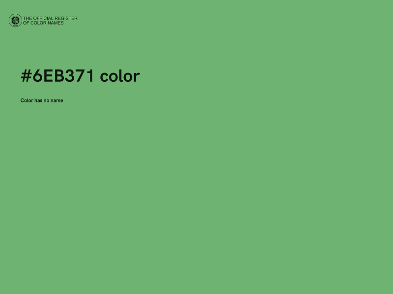 #6EB371 color image