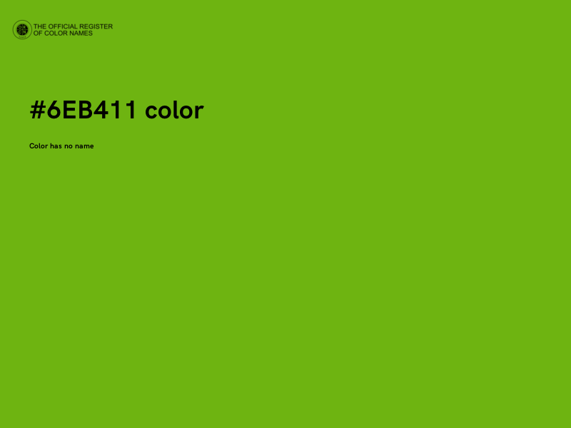 #6EB411 color image