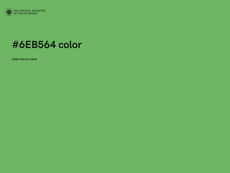 #6EB564 color image