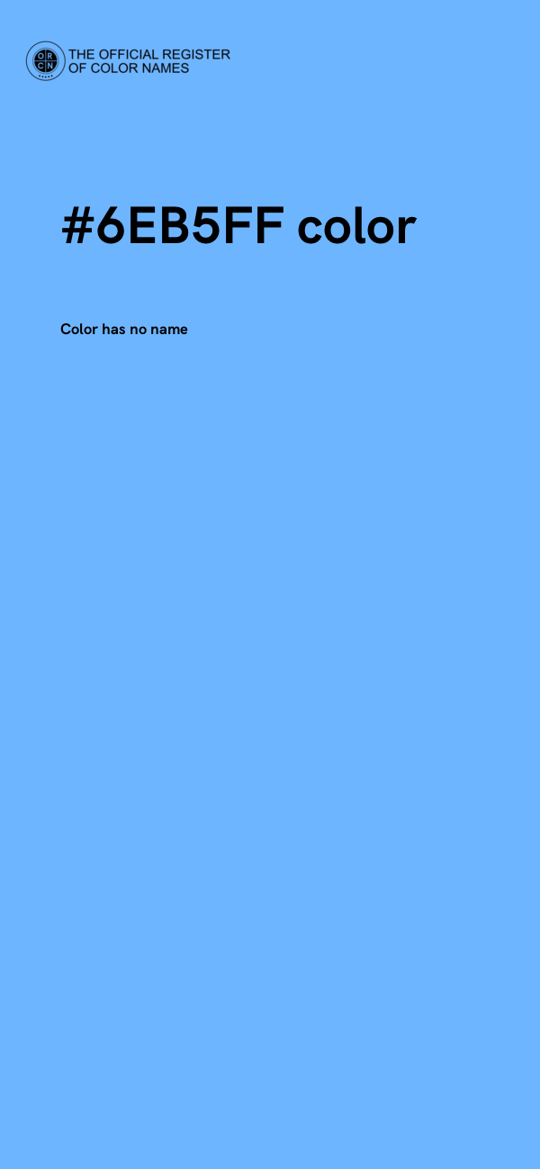 #6EB5FF color image