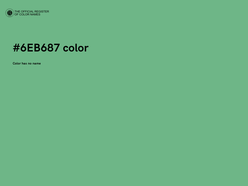 #6EB687 color image