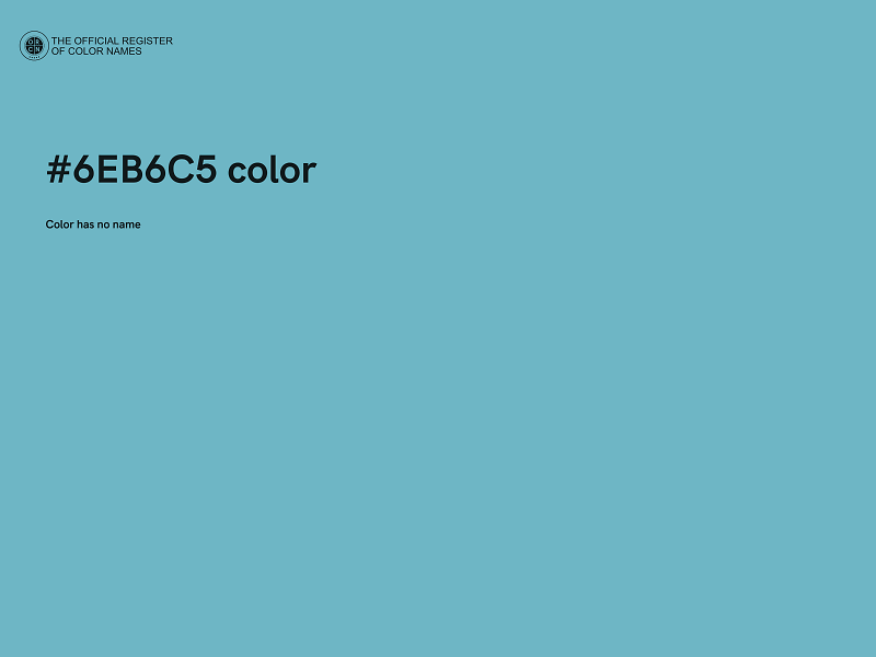#6EB6C5 color image