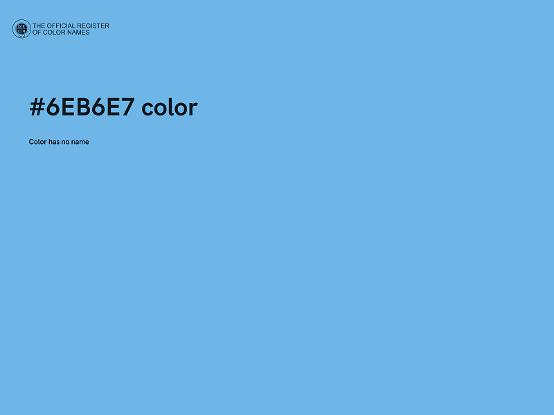 #6EB6E7 color image