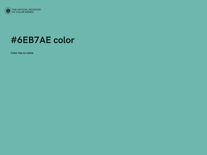 #6EB7AE color image