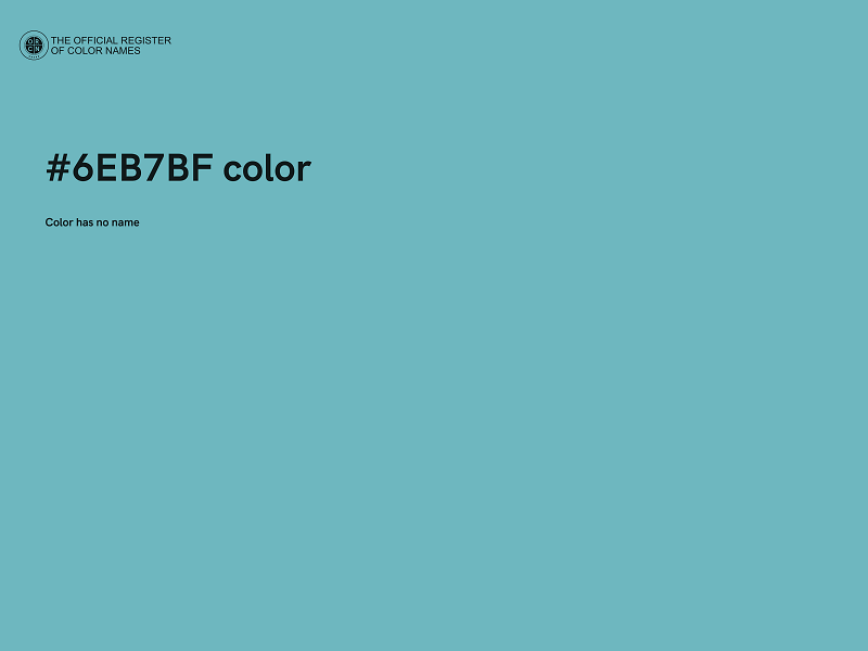 #6EB7BF color image