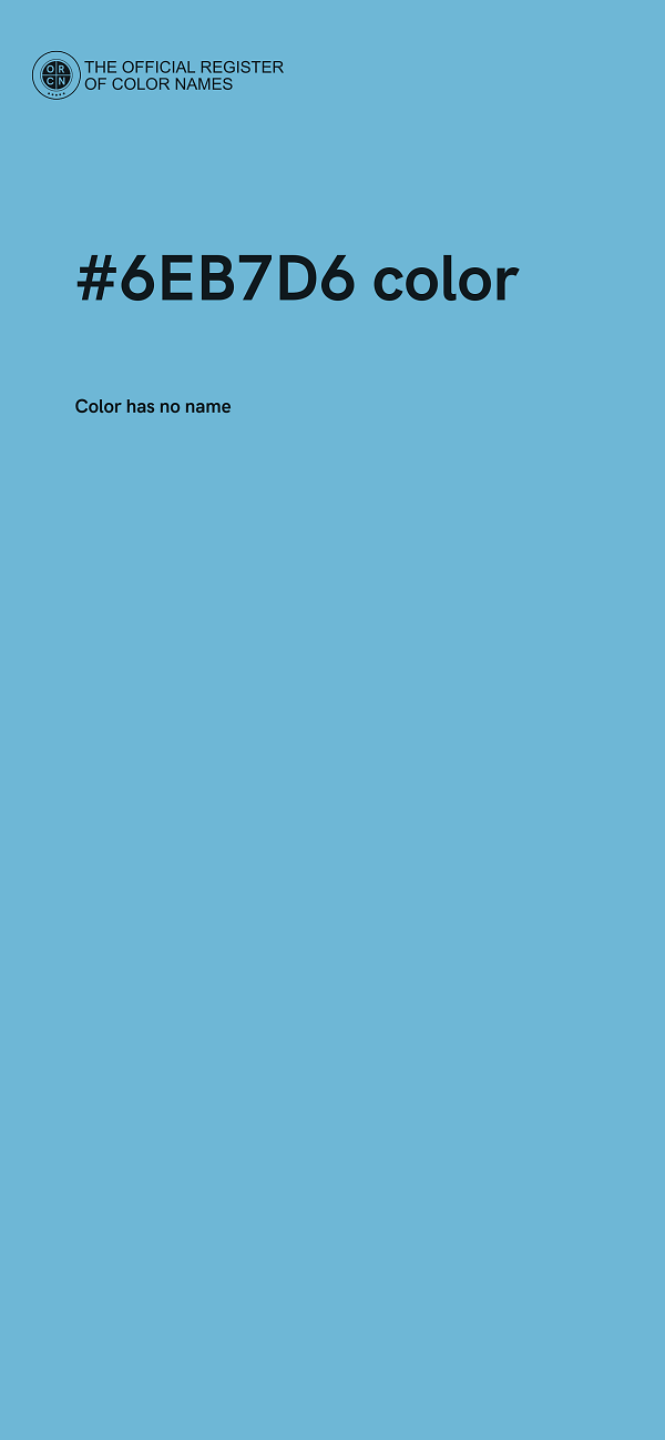 #6EB7D6 color image