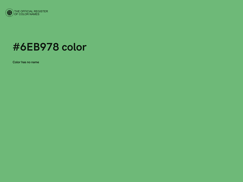 #6EB978 color image