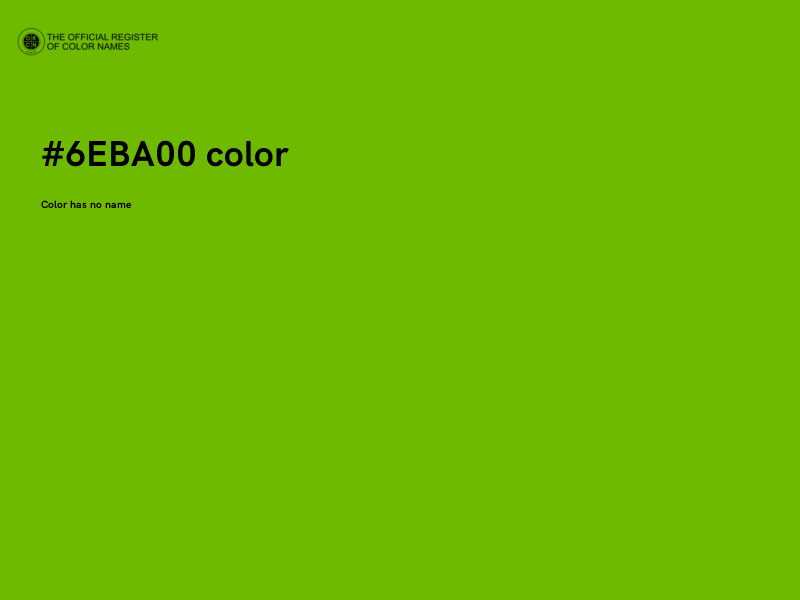 #6EBA00 color image
