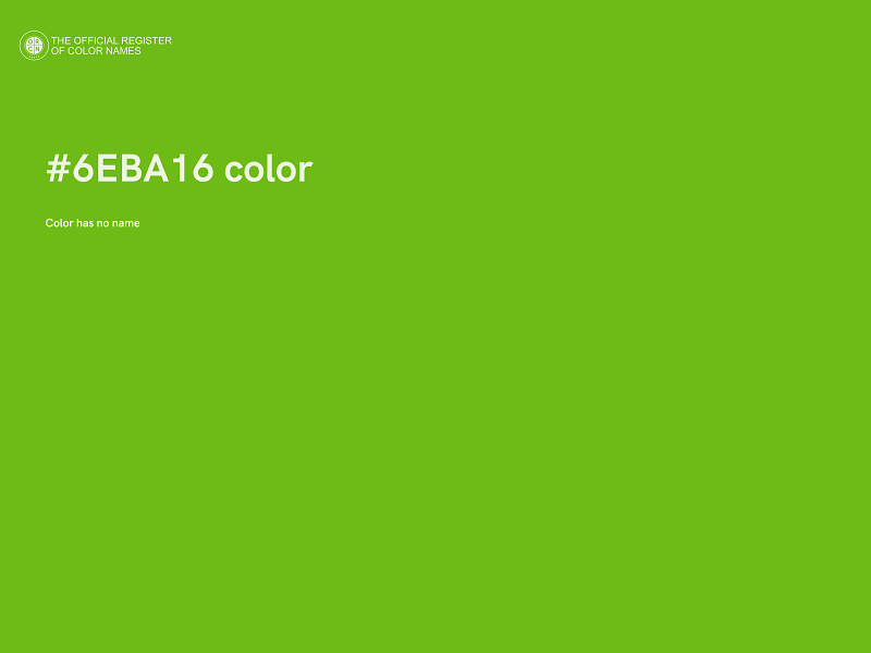 #6EBA16 color image