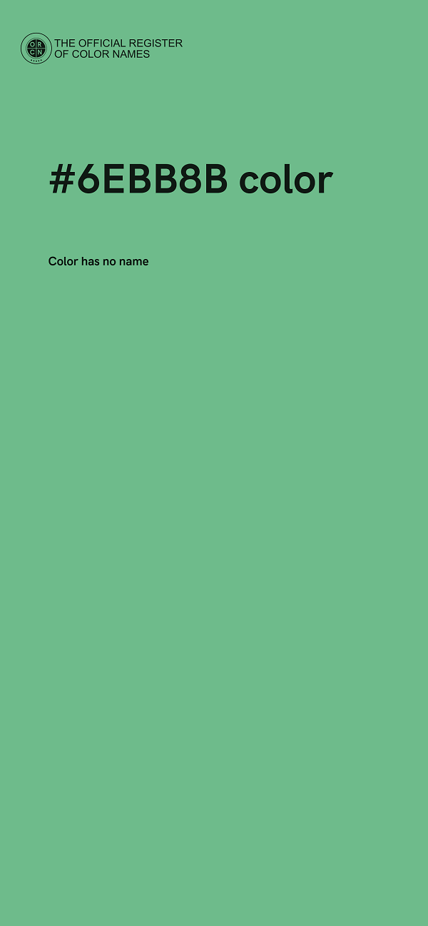 #6EBB8B color image