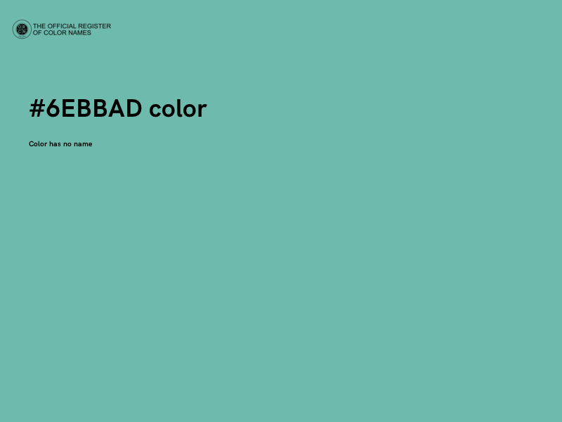 #6EBBAD color image