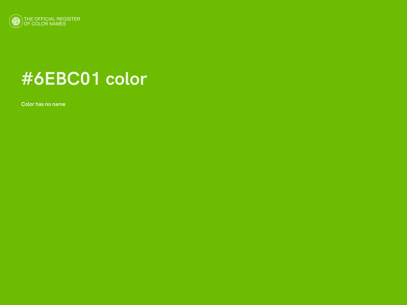 #6EBC01 color image