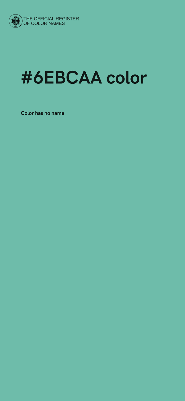 #6EBCAA color image