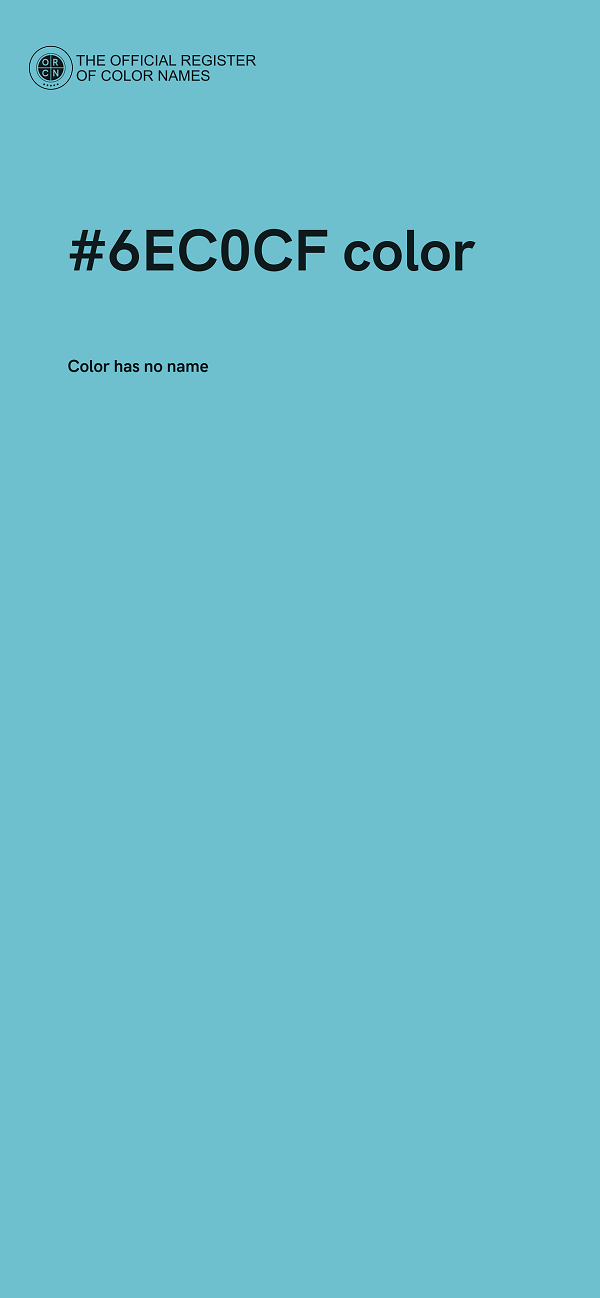 #6EC0CF color image