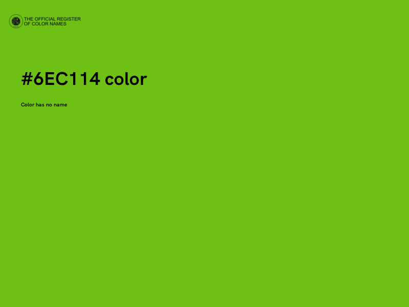 #6EC114 color image