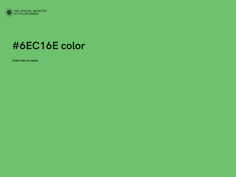 #6EC16E color image