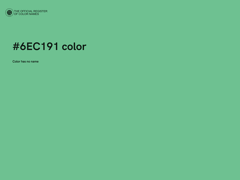 #6EC191 color image