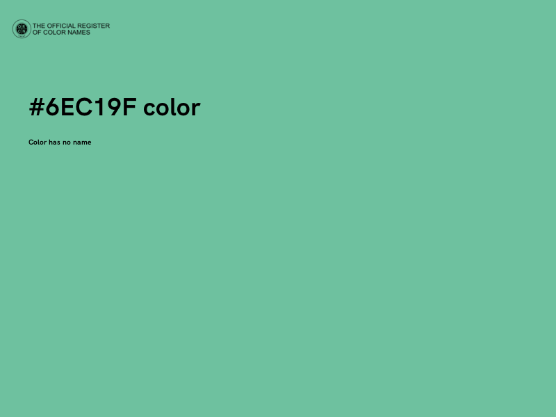 #6EC19F color image