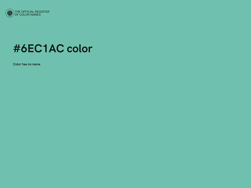 #6EC1AC color image