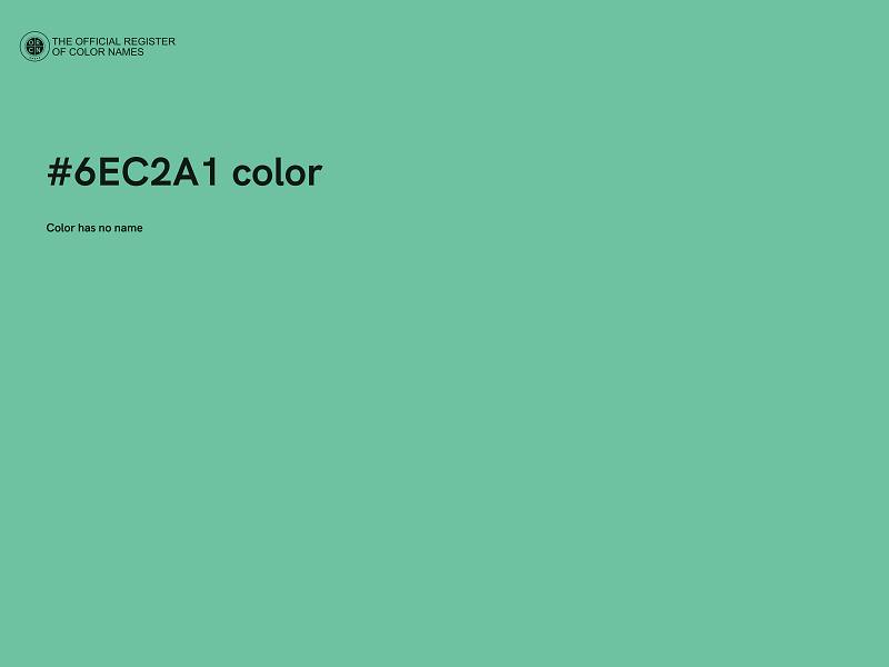 #6EC2A1 color image