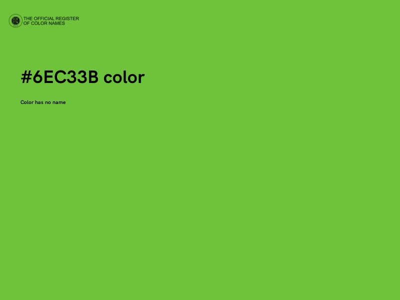 #6EC33B color image
