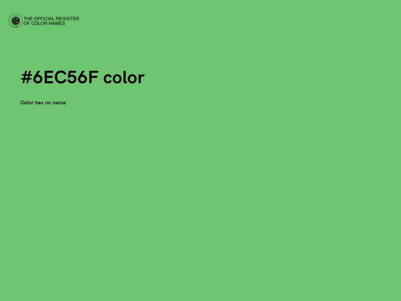 #6EC56F color image