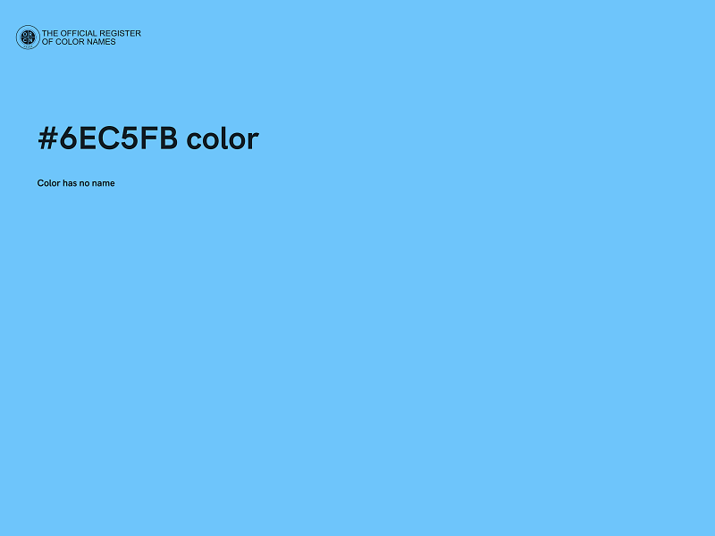 #6EC5FB color image