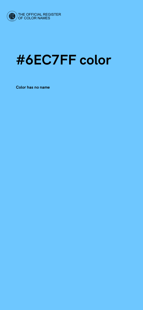 #6EC7FF color image