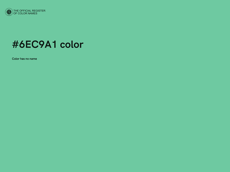 #6EC9A1 color image