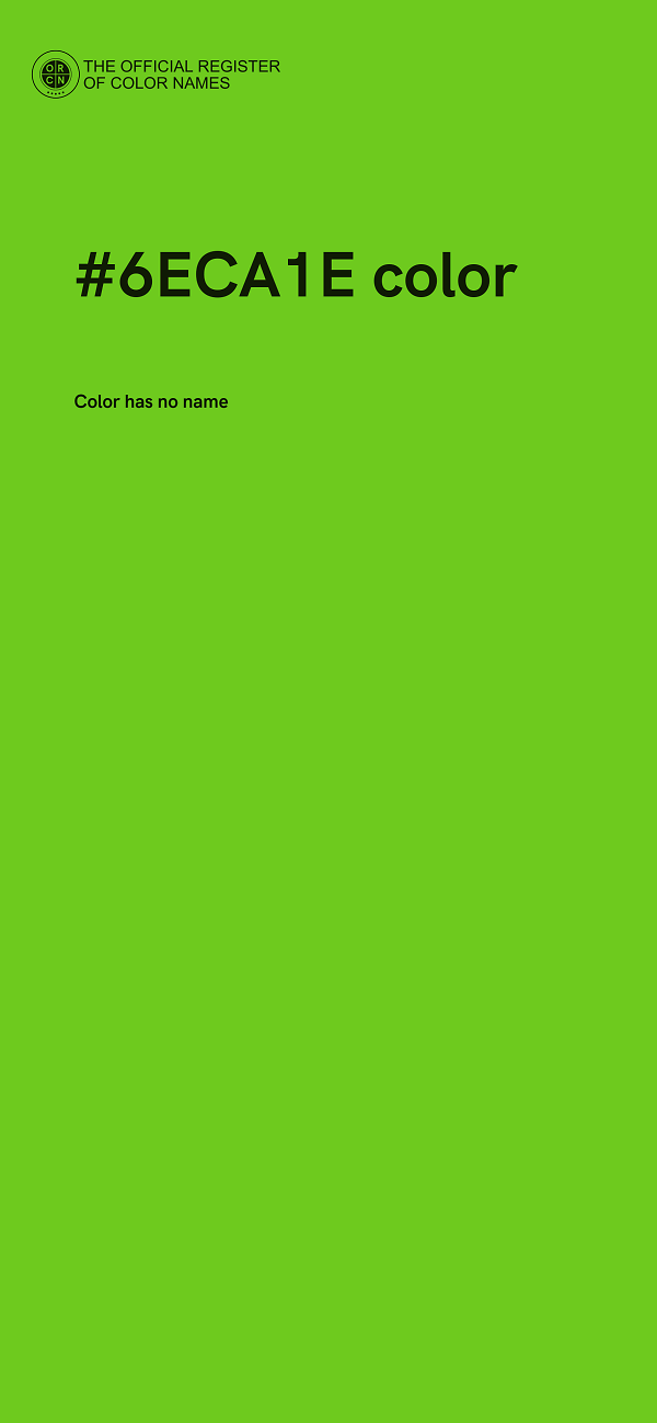 #6ECA1E color image