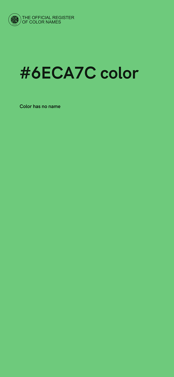 #6ECA7C color image