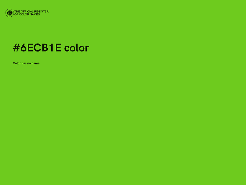 #6ECB1E color image