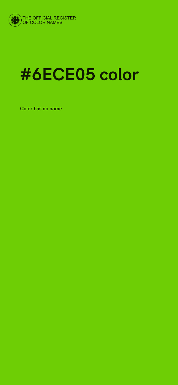 #6ECE05 color image