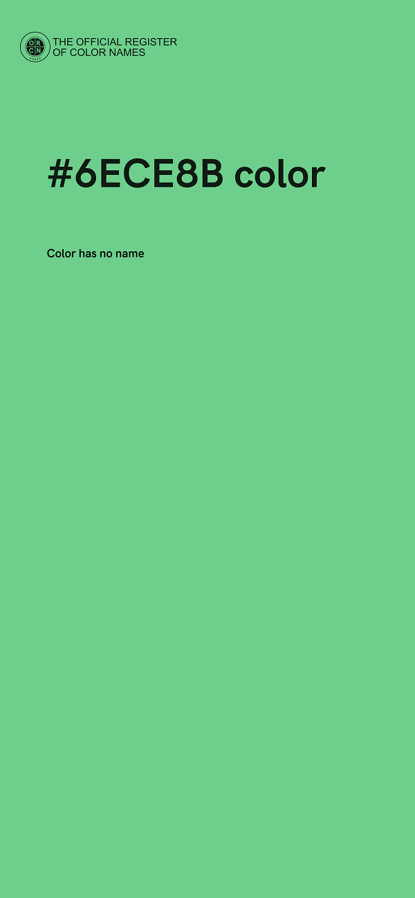 #6ECE8B color image
