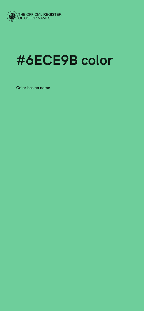 #6ECE9B color image