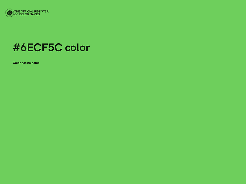 #6ECF5C color image