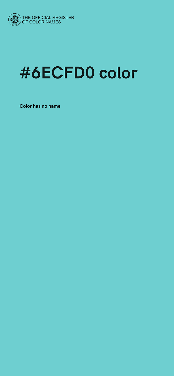 #6ECFD0 color image