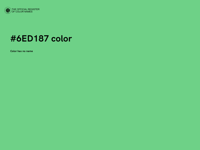 #6ED187 color image