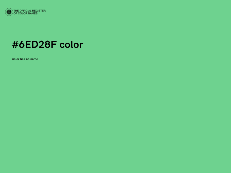 #6ED28F color image