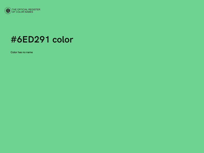#6ED291 color image
