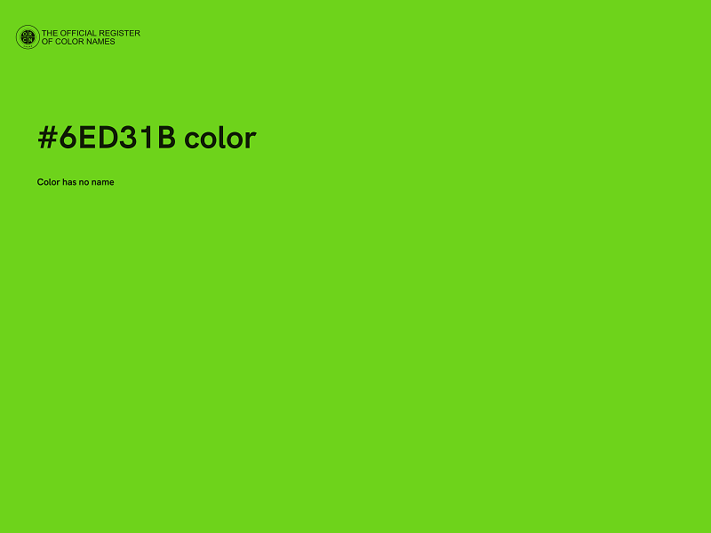 #6ED31B color image