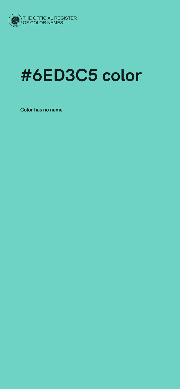#6ED3C5 color image